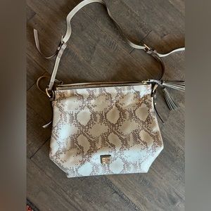 Tote Bag Snake Print Metallic